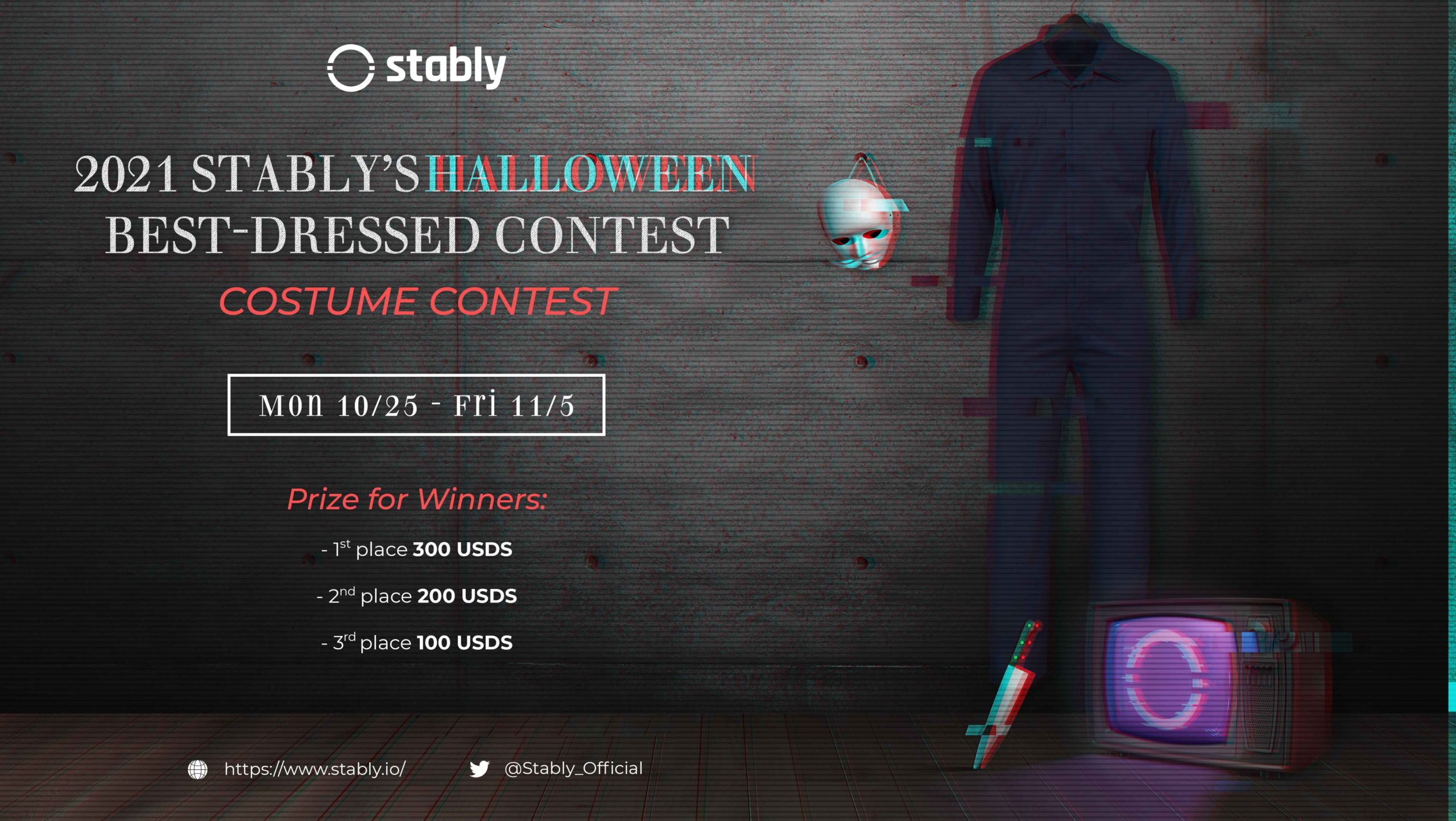Halloween, costume, contest, event, USDS, Stably, blockchain, cryptocurrency